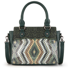 MW1308-8360  Montana West Tooled Aztec Collection Tote/Crossbody