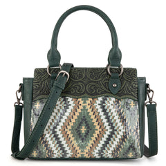 MW1308-8360  Montana West Tooled Aztec Collection Tote/Crossbody