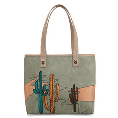 MW1309G-8317W  Montana West Embroidered Tote with Wallet Set