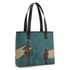 MW1309G-8317W  Montana West Embroidered Tote with Wallet Set