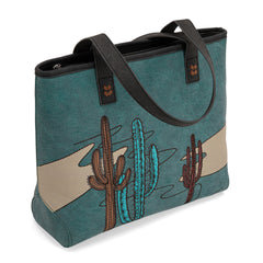 MW1309G-8317W  Montana West Embroidered Tote with Wallet Set