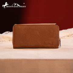 MW1309-W010 Montana West Embroidered Collection Long Wallet