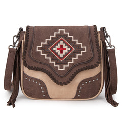 MW1310-8360  Montana West Embroidered Azte Collection Crossbody