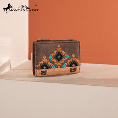 MW1312-W050  Montana West Embroidered Collection Wallet