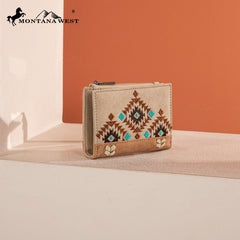 MW1312-W050  Montana West Embroidered Collection Wallet