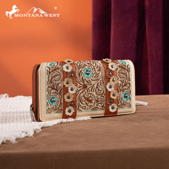 MW1313-W010 Montana West Embroidered  Collection Wallet