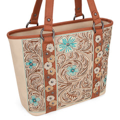 MW1313G-8317 Montana West Embroidered Concealed Carry Tote