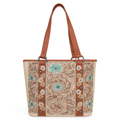 MW1313G-8317 Montana West Embroidered Concealed Carry Tote