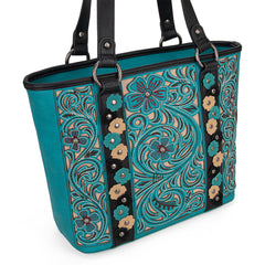 MW1313G-8317 Montana West Embroidered Concealed Carry Tote