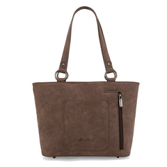 MW1315G-8317  Montana West Embroidered Collection Concealed Carry Tote - Coffee