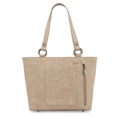 MW1315G-8317  Montana West Embroidered Collection Tote - Tan