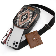 MW1316-2100  Montana West Aztec Collection Sling Bag