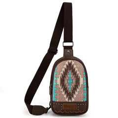 MW1316-2100  Montana West Aztec Collection Sling Bag