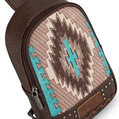 MW1316-2100  Montana West Aztec Collection Sling Bag