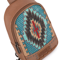 MW1316-2100  Montana West Aztec Collection Sling Bag