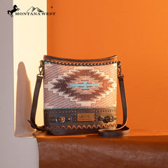 MW1316G-9181   Montana West Aztec Collection Concealed Carry Crossbody