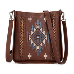 MW1317-8360  Montana West Embroidered Aztec Crossbody