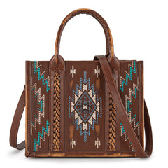 MW1317G-8899   Montana West Embroidered Aztec Tote/Crossbody