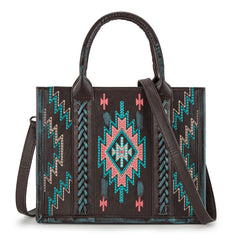 MW1317G-8899   Montana West Embroidered Aztec Tote/Crossbody