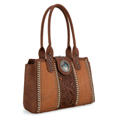 MW1322G-8250  Montana West Tooled Concho Concealed Carry Tote