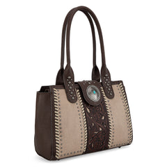 MW1322G-8250  Montana West Tooled Concho Concealed Carry Tote