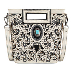 MW1326-8360   Montana West Cut-Out Embroidered  Collection Crossbody