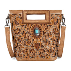 MW1326-8360   Montana West Cut-Out Embroidered  Collection Crossbody