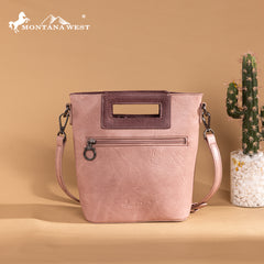 MW1326-8360   Montana West Cut-Out Embroidered  Collection Crossbody