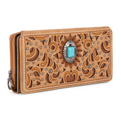 MW1326-W010 Montana West Cut-Out Embroidered  Collection Wallet