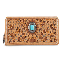 MW1326-W010 Montana West Cut-Out Embroidered  Collection Wallet