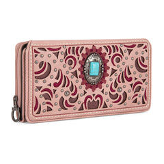 MW1326-W010 Montana West Cut-Out Embroidered  Collection Wallet