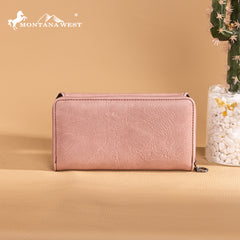 MW1326-W010 Montana West Cut-Out Embroidered  Collection Wallet