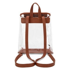 MW906-9110 Montana West Western Clear Backpack- Brown