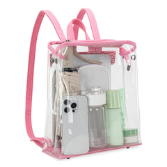 MW906-9110 Montana West Western Clear Backpack- Pink