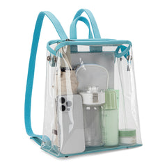 MW906-9110 Montana West Western Clear Backpack- Turquoise