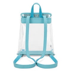 MW906-9110 Montana West Western Clear Backpack- Turquoise