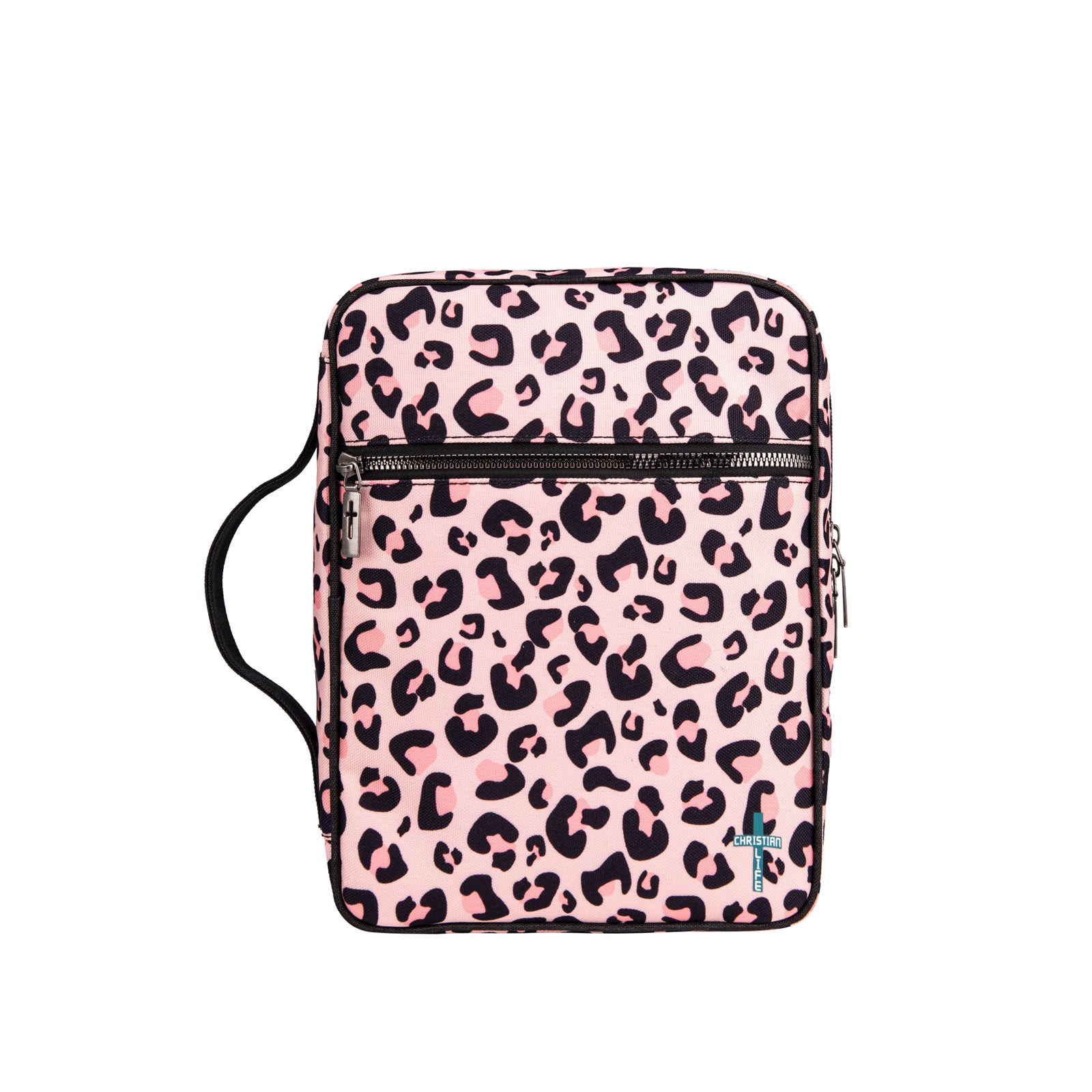 Leopard Print Canvas Crossbody Tote