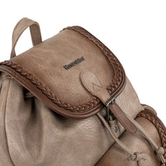 MWC-043A   Montana West Stone Wash Backpack -Khaki