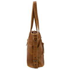 MWC-224 Montana West Stone Wash Carry-All  Tote /Crossbody - Brown