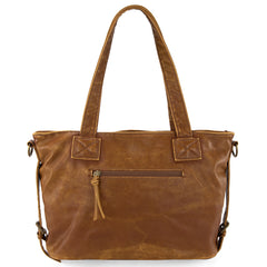 MWC-224 Montana West Stone Wash Carry-All  Tote /Crossbody - Brown