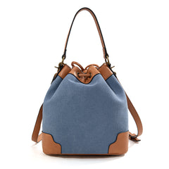 LEE53-003  LEE  Waxed Canvas Drawstring Hobo Bag/Crossbody