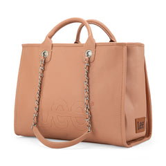 LEE46-345  LEE Top Handle/Chain Strap Wide Tote