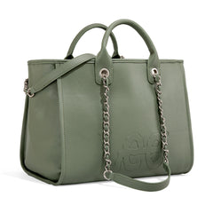 LEE46-345  LEE Top Handle/Chain Strap Wide Tote