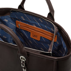 LEE46-345  LEE Top Handle/Chain Strap Wide Tote