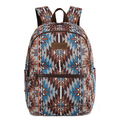 WG2206-9110  Wrangler Aztec Print Backpack -Coffee