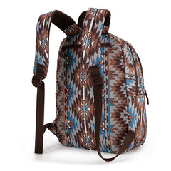 WG2206-9110  Wrangler Aztec Print Backpack -Coffee