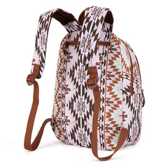 WG2206-9110  Wrangler Aztec Print Backpack -Light Brown