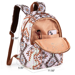 WG2206-9110  Wrangler Aztec Print Backpack -Light Brown