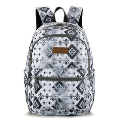 WG2206-9110  Wrangler Aztec Print Backpack - Black