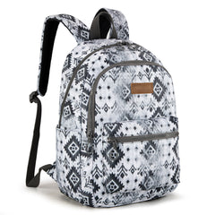 WG2206-9110  Wrangler Aztec Print Backpack - Black